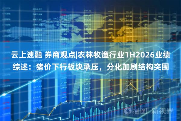 云上速融 券商观点|农林牧渔行业1H2026业绩综述：猪价下行板块承压，分化加剧结构突围